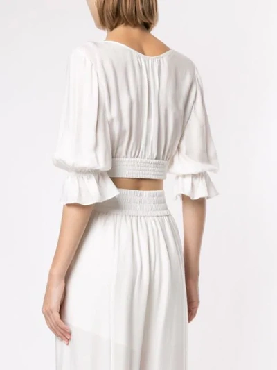 Shop Alice Mccall Gathered Crop Top In White