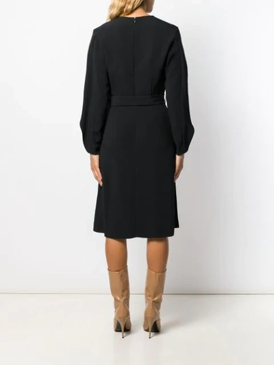 Shop Stella Mccartney Draped Dress In 1000 Black