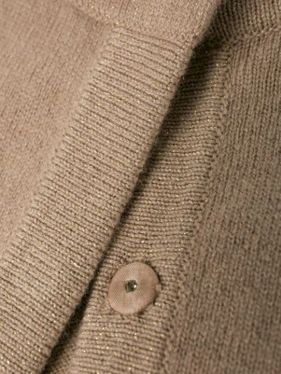 Shop Peserico Maglia Button-up Cardigan In Neutrals