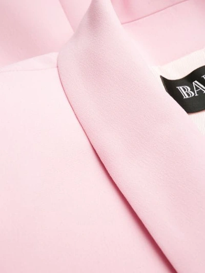 Shop Balmain Button Embellishment Blazer In Pink