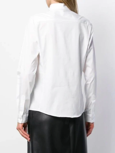 Shop Fay Longsleeved Shirt In White