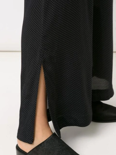 Shop Osklen Polka Dot Palazzo Pants In Black