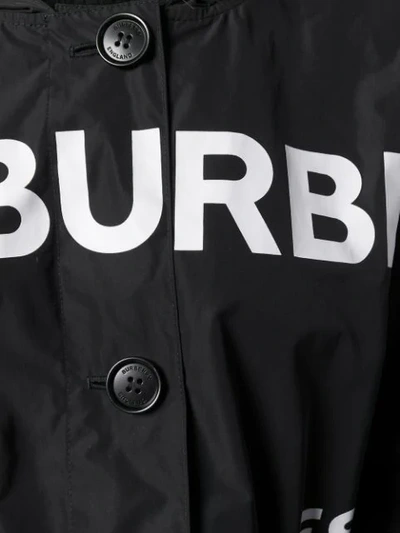 Shop Burberry Logo-print Trench Coat In Black