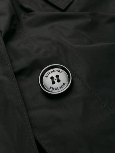 Shop Burberry Logo-print Trench Coat In Black