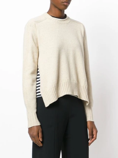 Shop Isabel Marant Oversized-pullover Mit Rundhalsausschnitt In Nude & Neutrals