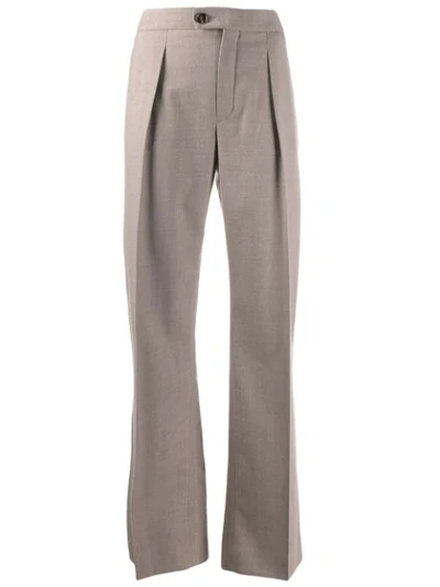 Shop Chloé Classic Tailored Trousers In Brown
