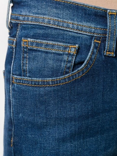 Shop Haikure Cropped Denim Jeans In Blue