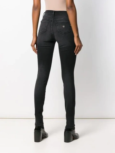 Shop Philipp Plein High-waisted Skinny Jeans In Black