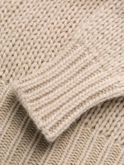 Shop Aragona Rollneck Cashmere Sweater In Neutrals