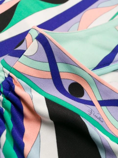 EMILIO PUCCI ABSTRACT PRINT SHIRT - 紫色