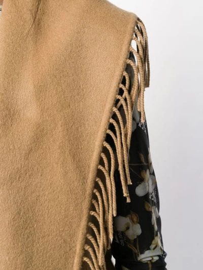 Shop P.a.r.o.s.h Fringed Waistcoat In 006 Brown