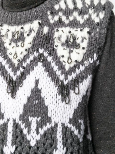 Shop Brunello Cucinelli Embellished Sweater Vest In Cw830