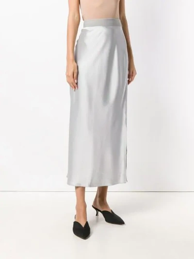 Shop Theory High Waisted Maxi Skirt In Grey