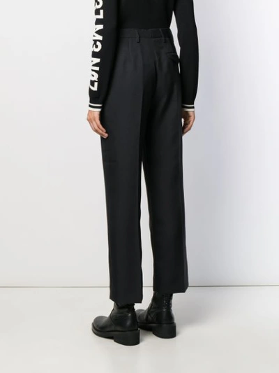 Prada High Waisted Tailored Trousers In Black