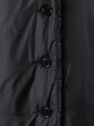 Shop Aspesi Reversible Midi Coat In Black