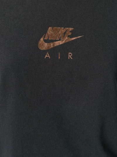 Shop Nike Logo Cropped T-shirt - Black