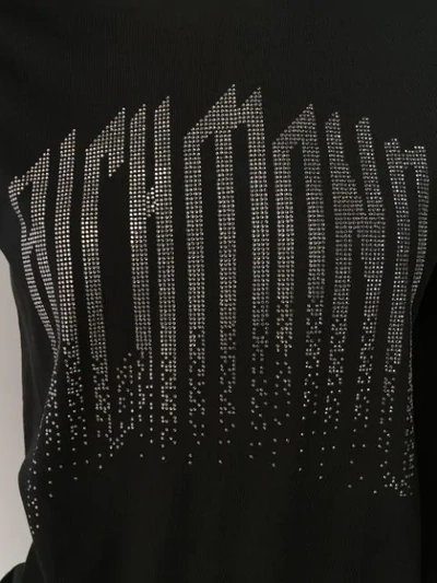 JOHN RICHMOND STUDDED LOGO T-SHIRT - 黑色