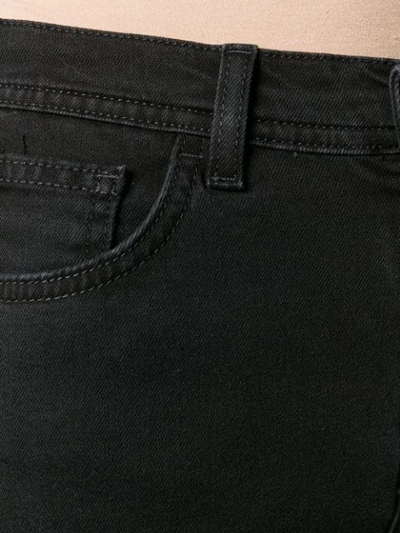 Shop Haikure Cropped Denim Jeans In Black