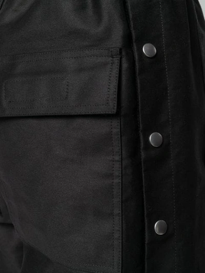 Shop Rick Owens Drkshdw Press Stud Trousers In Ds19fv09 Black