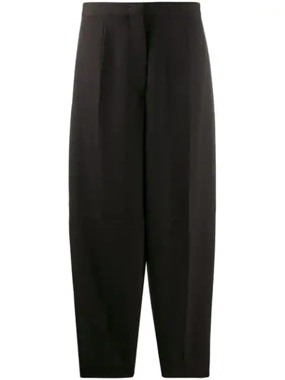 Shop Jil Sander Leon Balloon Trousers In Brown