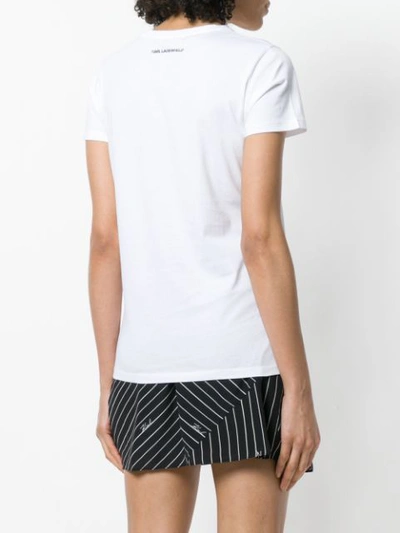 Shop Karl Lagerfeld Choupette T-shirt - White