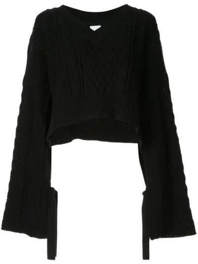 Shop Miharayasuhiro Cropped Jumper In Black