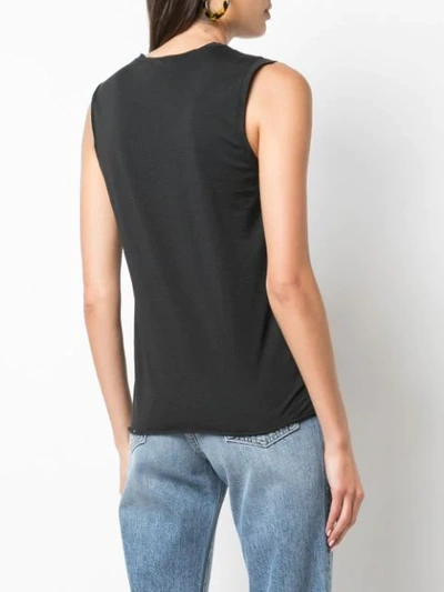 Shop Nili Lotan 'love First' Sleeveless Vest In Black