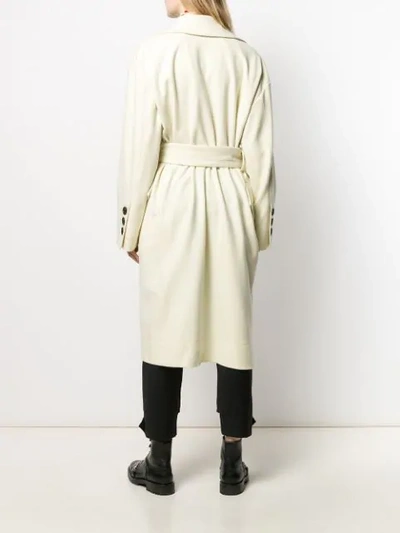 Shop Vivienne Westwood Belted Coat In White