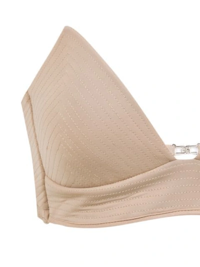 Shop Amir Slama Bikini With Cut Detail In Neutrals