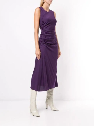 Shop Theory Sleeveless Midi Dress In Purple