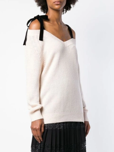 Shop Red Valentino Loose Fitted Sweater - Pink