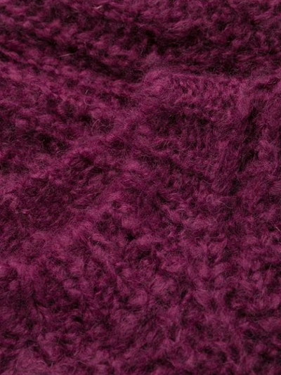 Shop Isabel Marant Knitted Mohair Blend Jumper In Purple