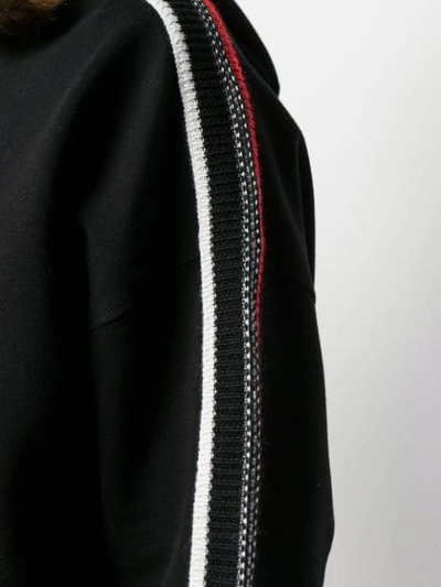 Shop Ermanno Scervino Hooded Active Jacket In Black