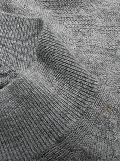 Shop Helmut Lang Lightweight-knit Jumper In Grey