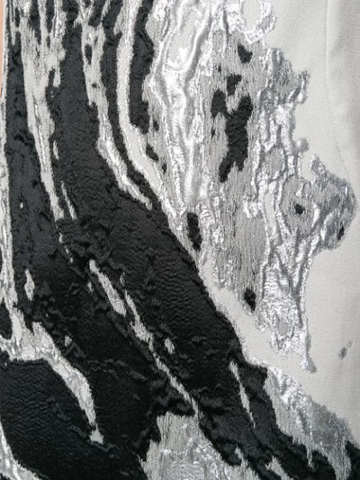 Shop Alberta Ferretti Metallic Sheen Dress In Grey