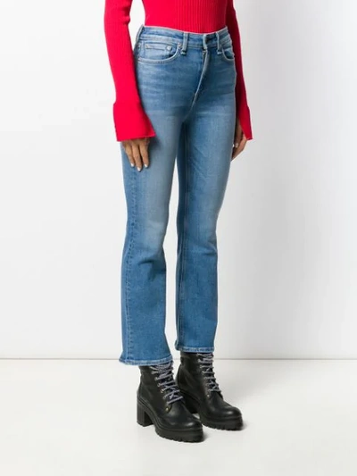 Shop Rag & Bone Nina High Rise Flared Jeans In Blue