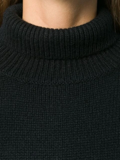 Shop Allude Turtleneck Jumper In Black