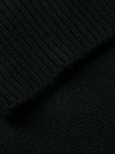 Shop Allude Turtleneck Jumper In Black