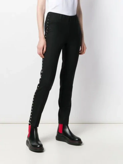 P.a.r.o.s.h Studded Skinny Trousers In Black