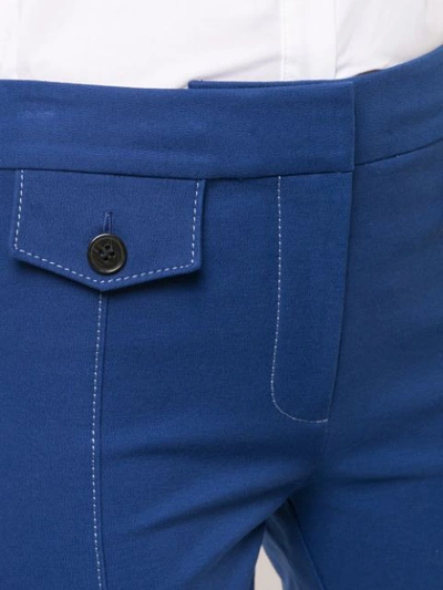 Shop Derek Lam 10 Crosby Flare Trouser With Tab Details - Blue