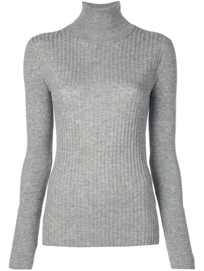 Shop Alex Mill Knitted Roll-neck Jumper In Grey
