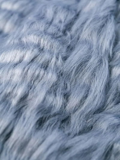 Shop Steffen Schraut Faux-fur Coat In Blue