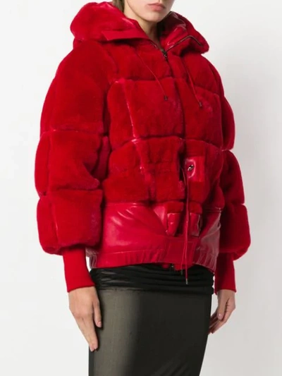 Shop Tom Ford Puffer Coat In Red