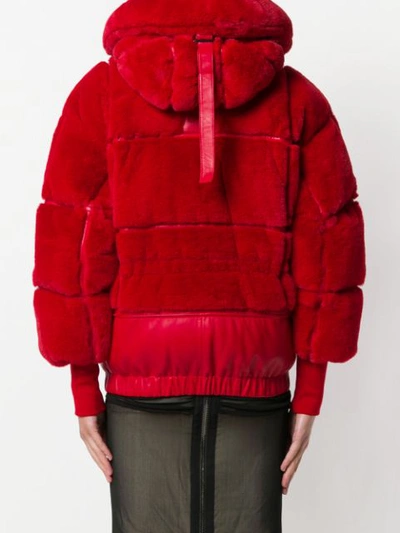 Shop Tom Ford Puffer Coat In Red