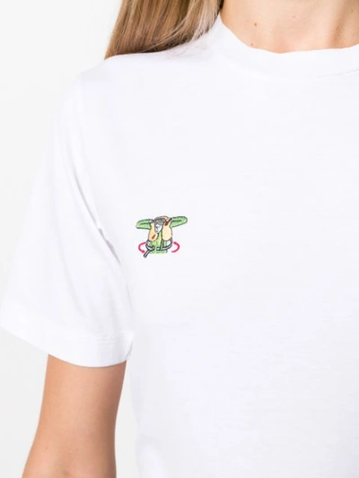 Shop Kirin Embroidered Patch T-shirt In White
