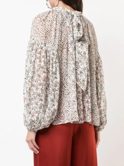 ULLA JOHNSON ORA BLOUSE - 白色