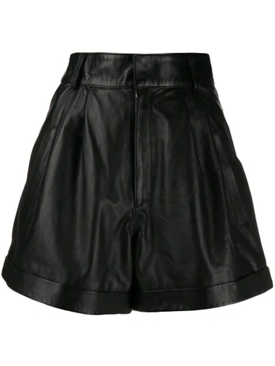 Shop Manokhi Flared Shorts In Black