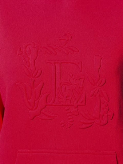 Shop Escada Sport Embossed Hoodie In B611 Cardinal Red