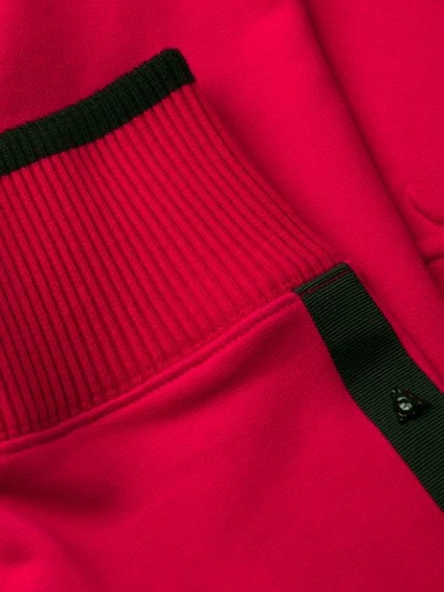 Shop Escada Sport Embossed Hoodie In B611 Cardinal Red