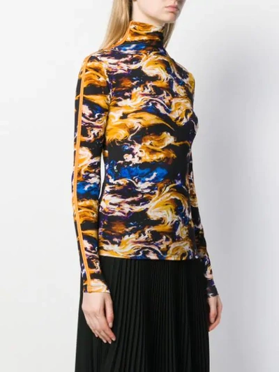 Shop Kenzo World Turtleneck Top In 82 Mulberry